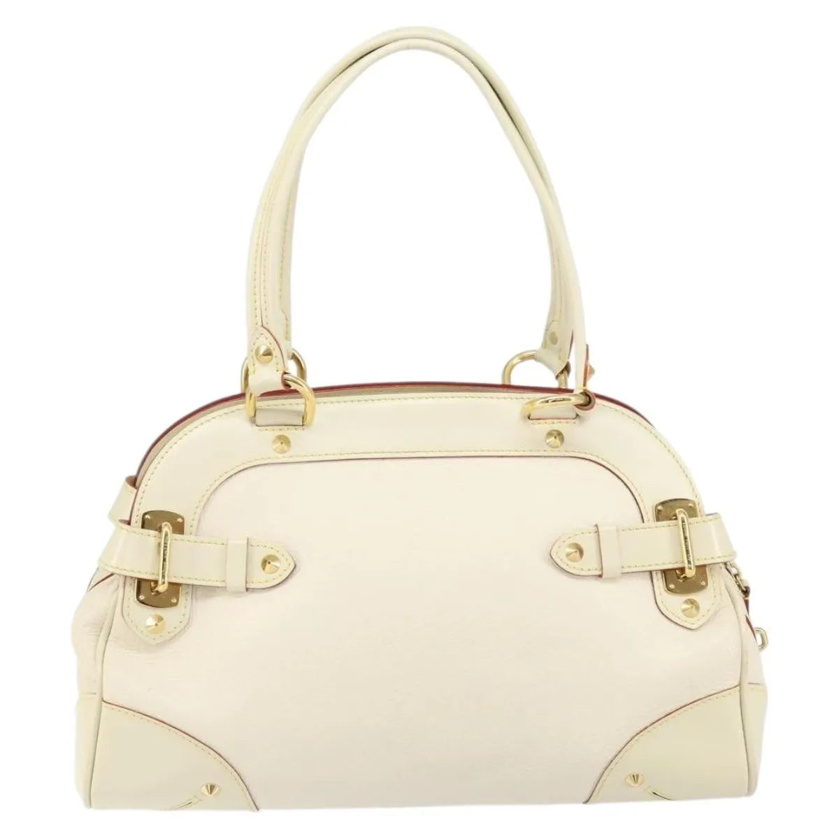 Louis Vuitton Suhali Le Radieux Leather White Leather Handbag (Pre-Owned)