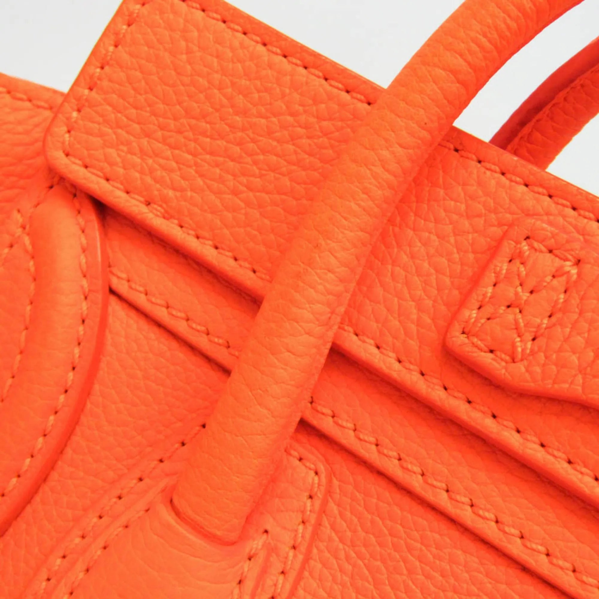 Celine Multicolor Luggage Leather Orange Leather Handbag (Pre-Owned)
