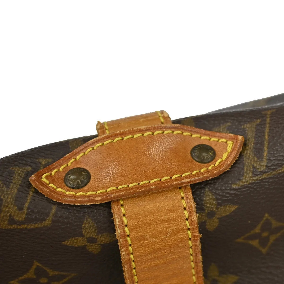 Louis Vuitton Saumur Monogram Canvas Brown Canvas Shoulder Bag Bag (Pre-Owned)