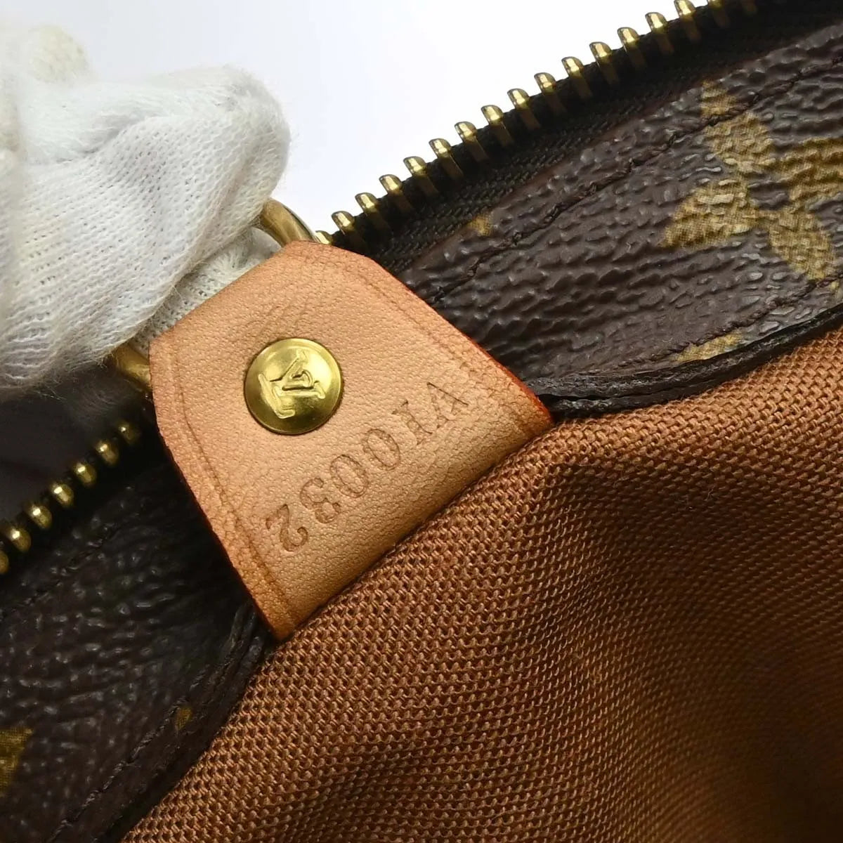 Louis Vuitton Cabas Mezzo Monogram Canvas Brown Canvas Tote Bag Bag (Pre-Owned)