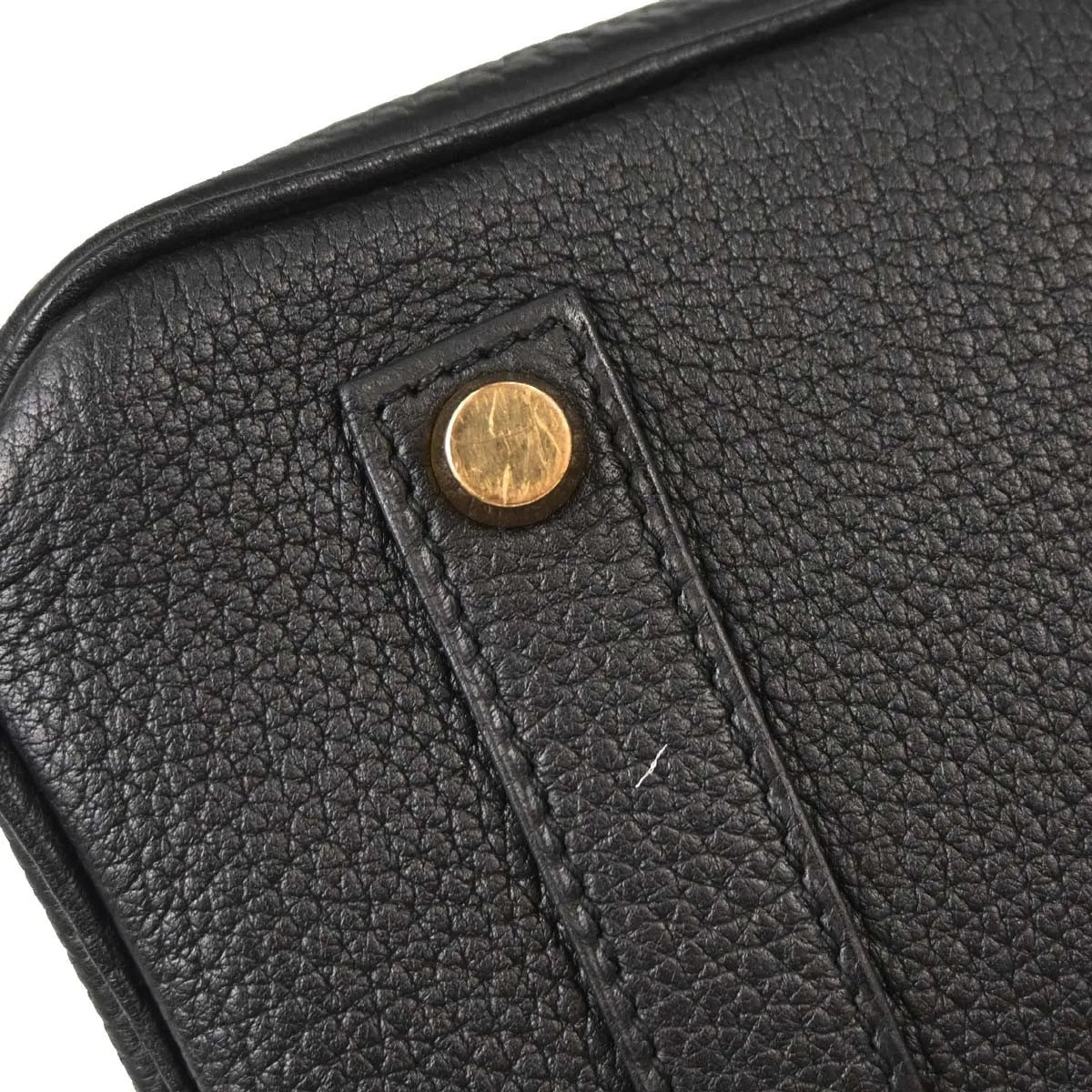 Hermes Birkin Black Togo With Gold Hardware Black Calfskin Handbag (Pre-Owned)