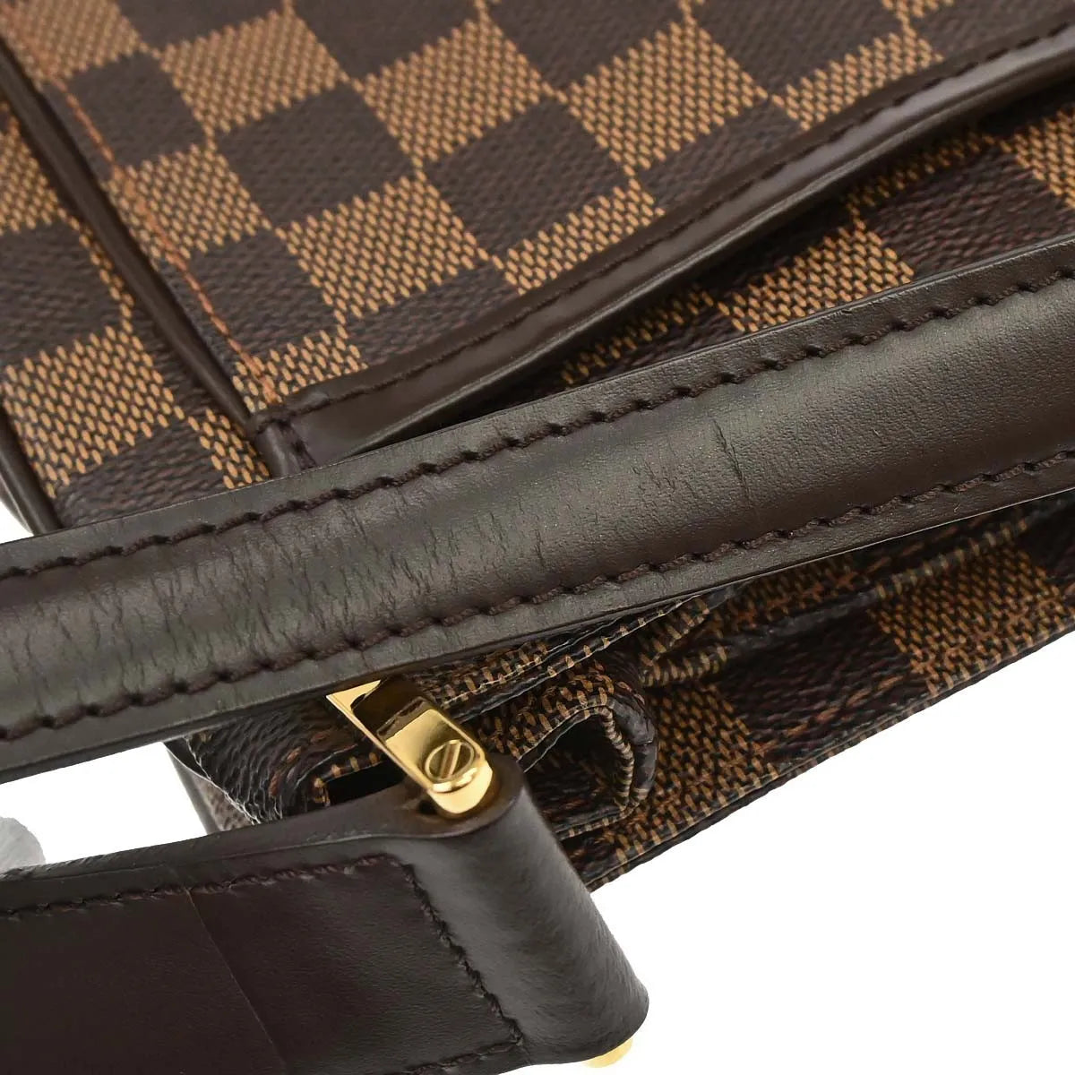 Louis Vuitton Aubagne Damier Brown Canvas Handbag (Pre-Owned)