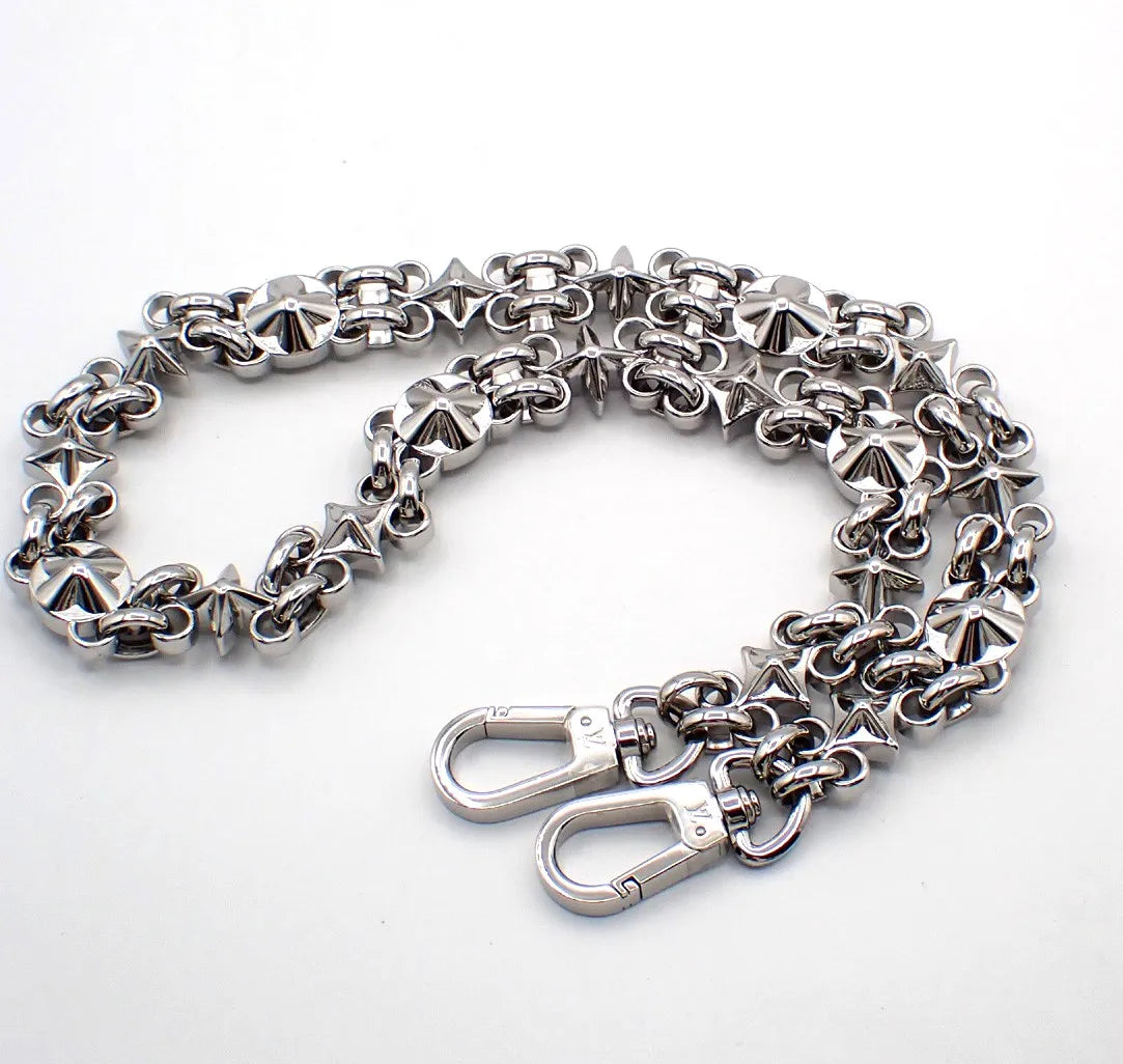 Louis Vuitton Dauphine Chain Shoulder Strap Metal Silver Stainless_Steel Straps Accessory (Pre-Owned)