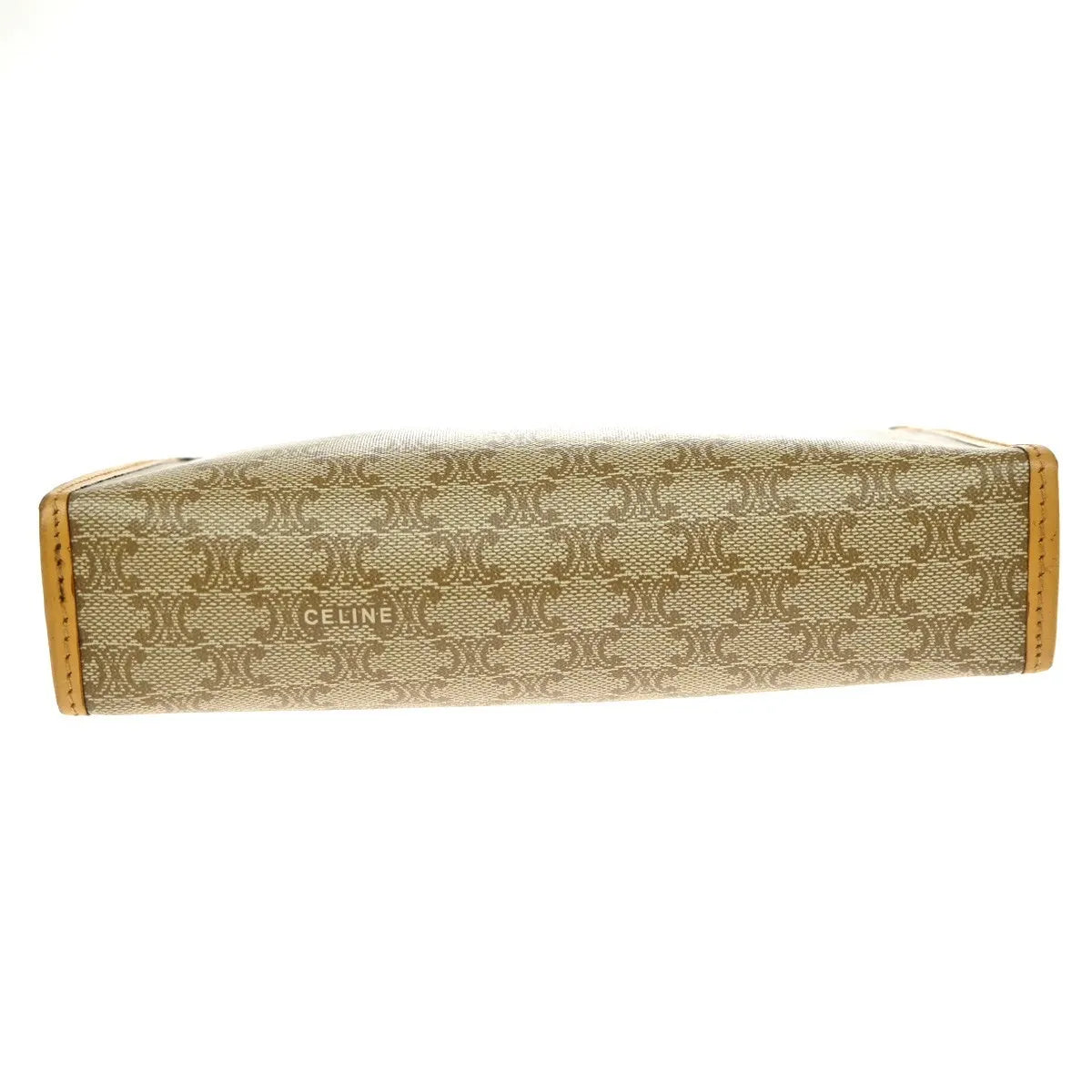Celine Macadam Pochette Canvas And Leather Beige Canvas Clutche & Pouche Bag (Pre-Owned)