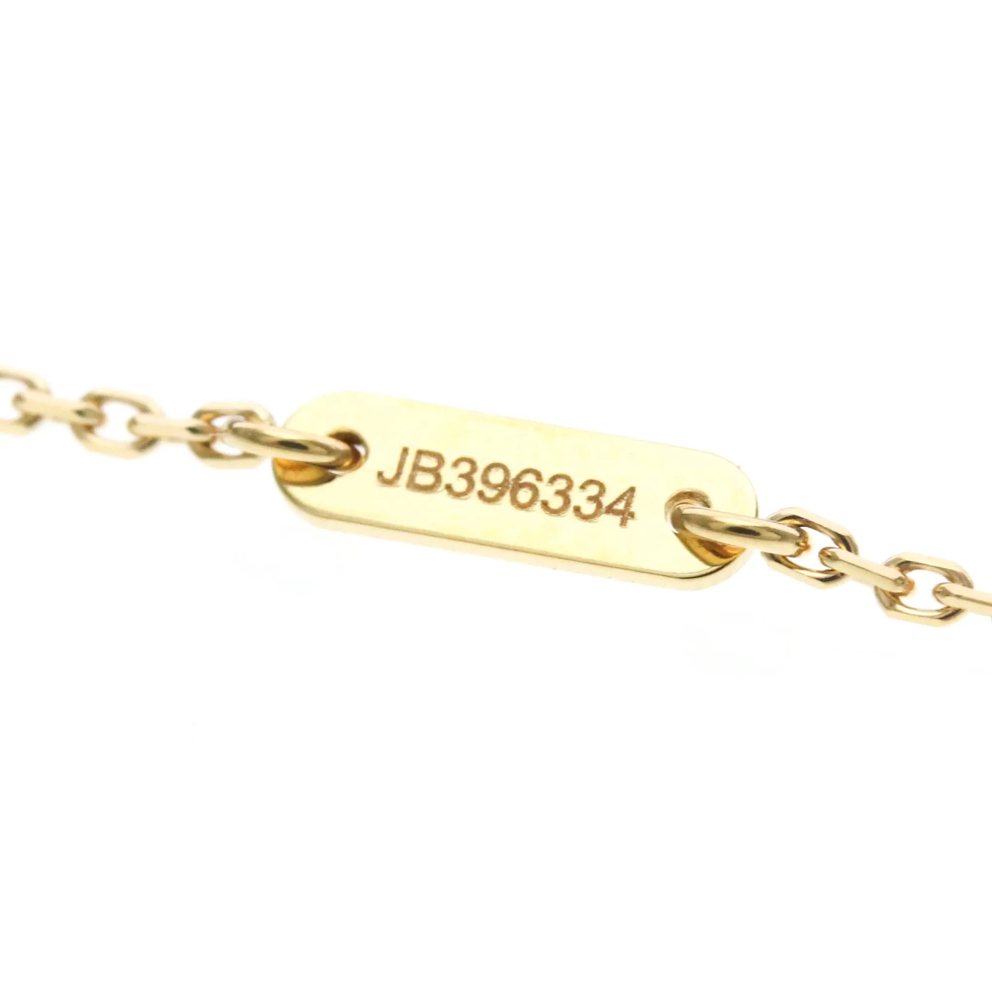 Van Cleef & Arpels Sweet Alhambra Pendant 18K Rose Gold And Carnelian Gold Pink_Gold Necklace Jewelry (Pre-Owned)