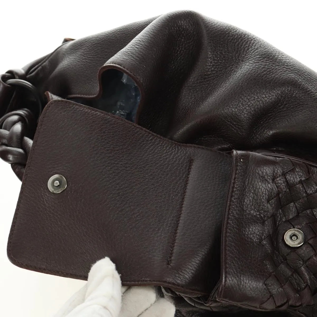 Bottega Veneta Cocker Hobo Leather Brown Leather Handbag (Pre-Owned)