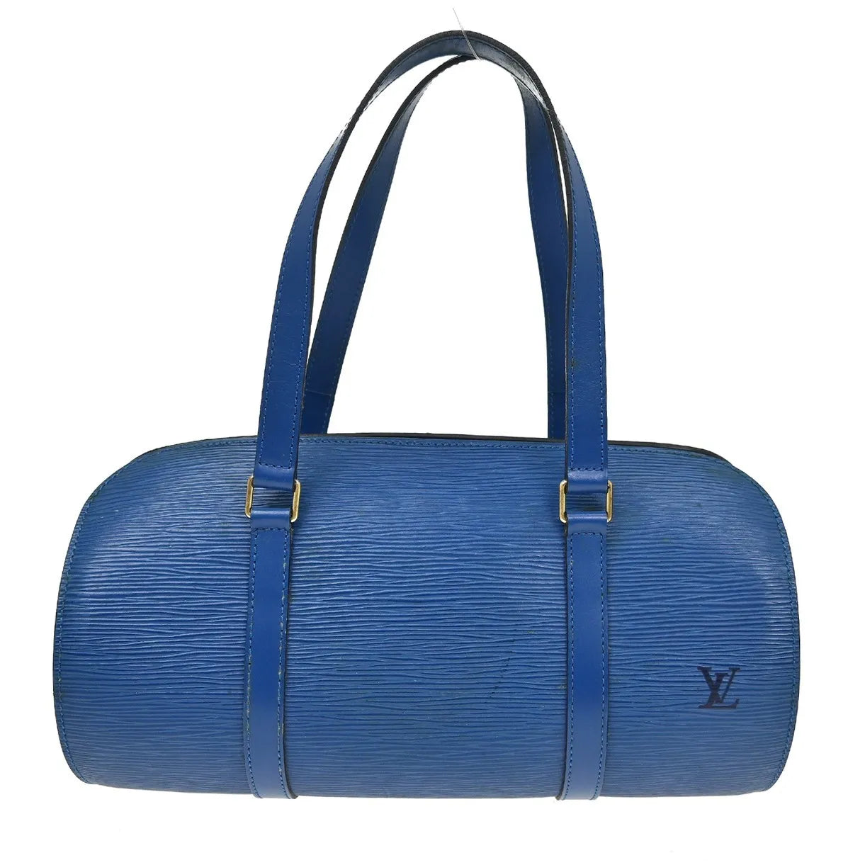 Louis Vuitton Soufflot Epi Leather Blue Leather Handbag (Pre-Owned)