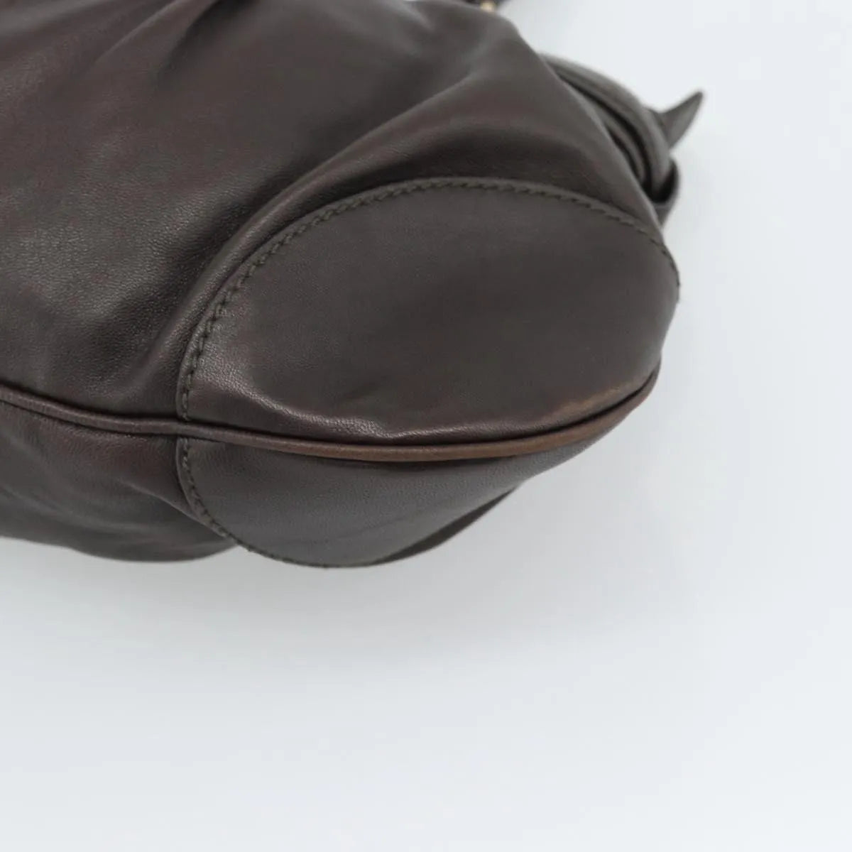 Salvatore Ferragamo Marisa Leather Brown Leather Handbag (Pre-Owned)