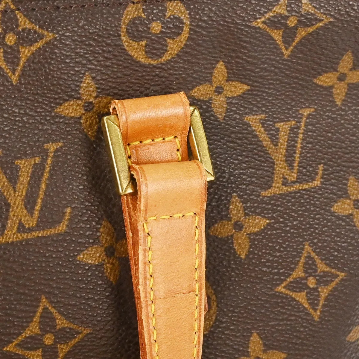 Louis Vuitton Cabas Mezzo Monogram Canvas Brown Canvas Shoulder Bag Bag (Pre-Owned)