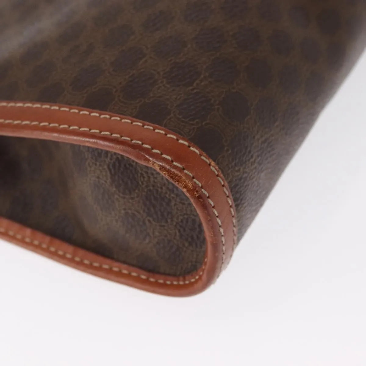 Celine Macadam Pochette Canvas And Leather Brown Canvas Clutche & Pouche Bag (Pre-Owned)