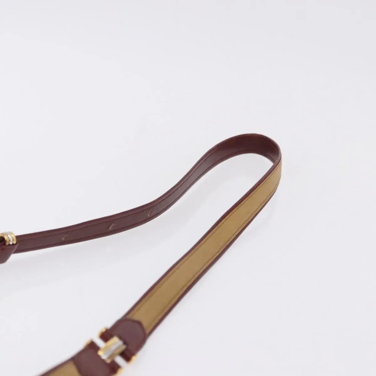 Cartier Tasseled Must De Cartier Leather Brown Leather Shoulder Bag Bag (Pre-Owned)