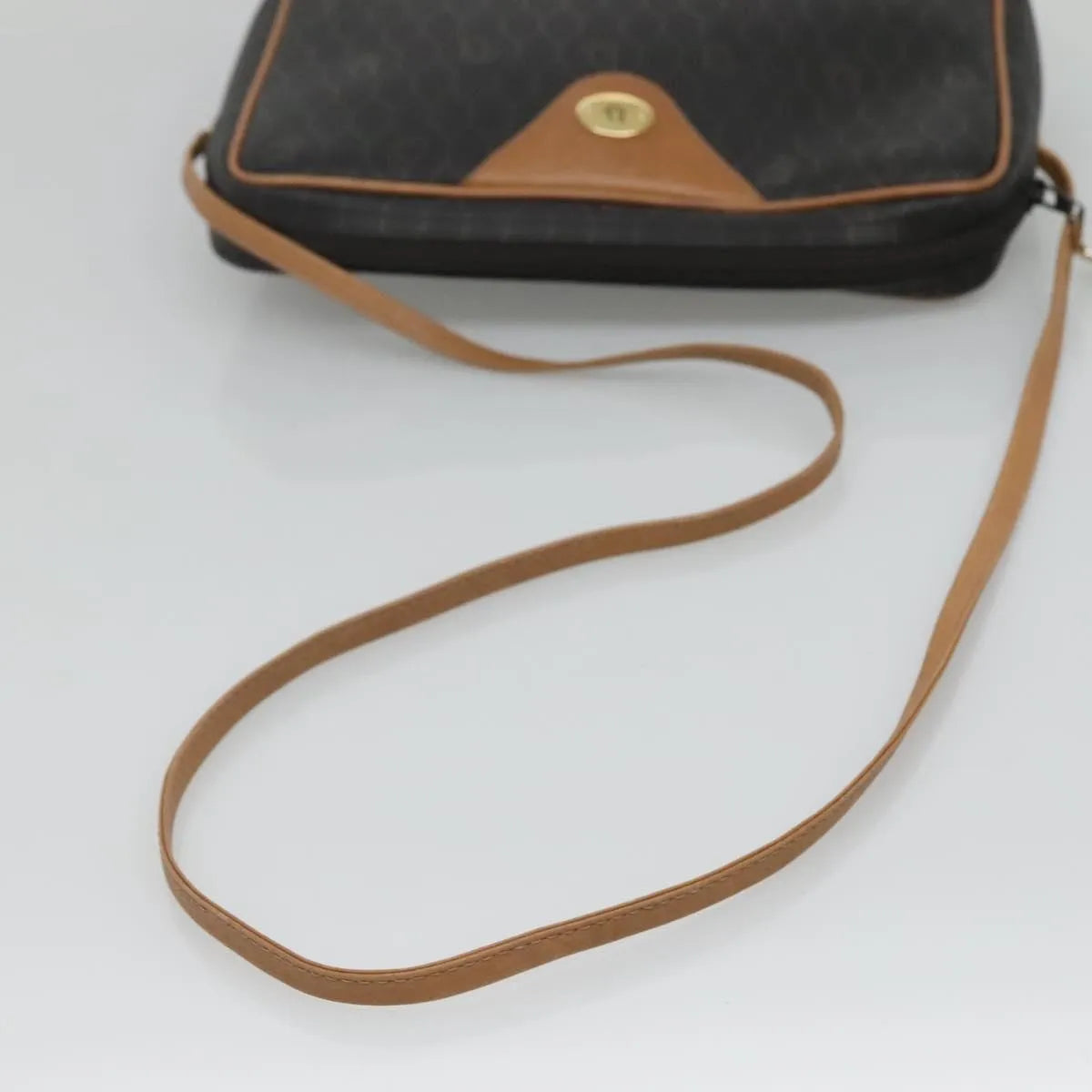 Christian Dior Vintage Honeycomb Canvas And Leather Black Canvas Shoulder Bag Bag (Pre-Owned)