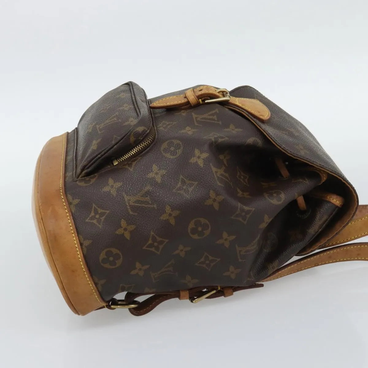 Louis Vuitton Montsouris Monogram Brown Canvas Backpack Bag (Pre-Owned)