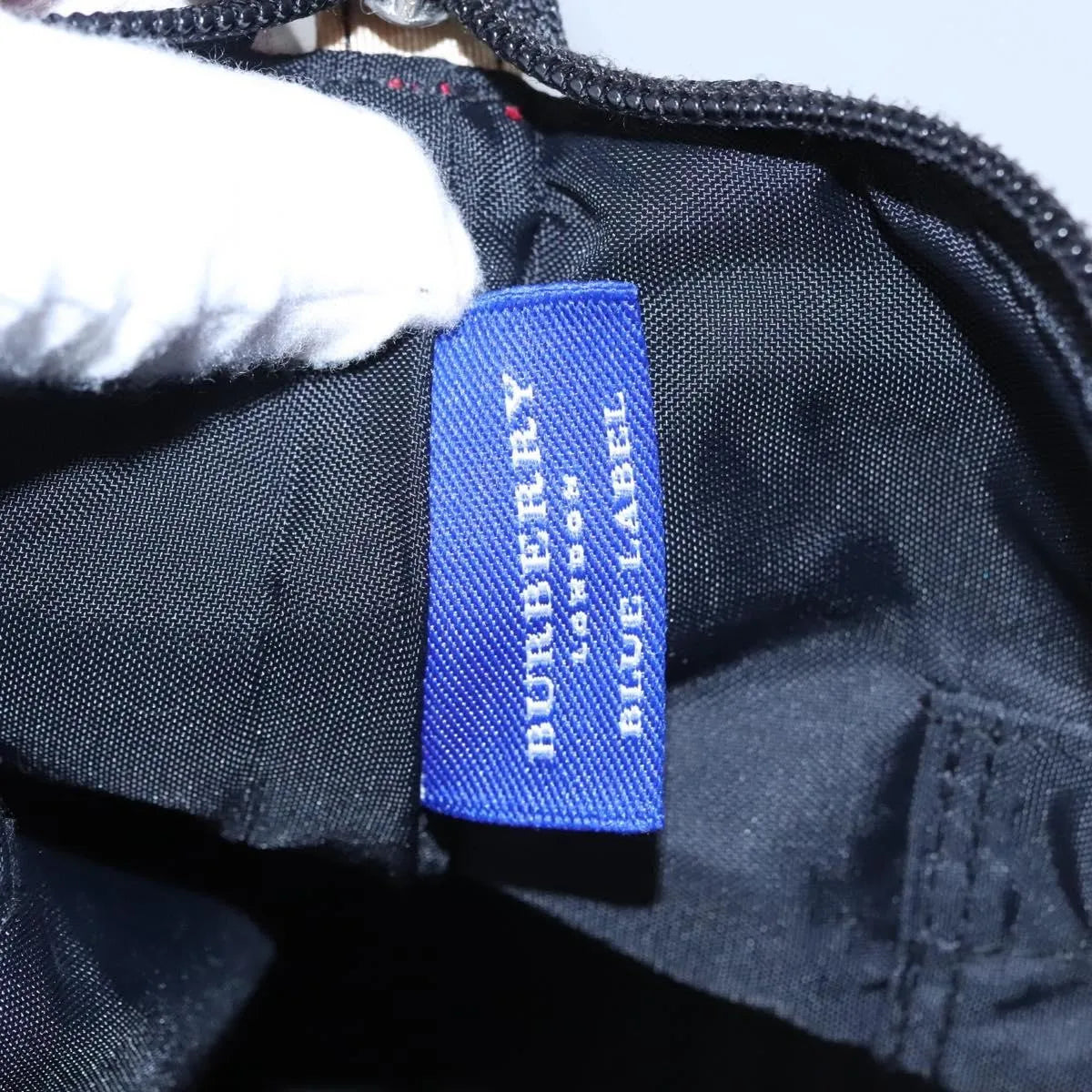 Burberry Nova Check Blue Label Nylon Pink Nylon Shoulder Bag Bag (Pre-Owned)