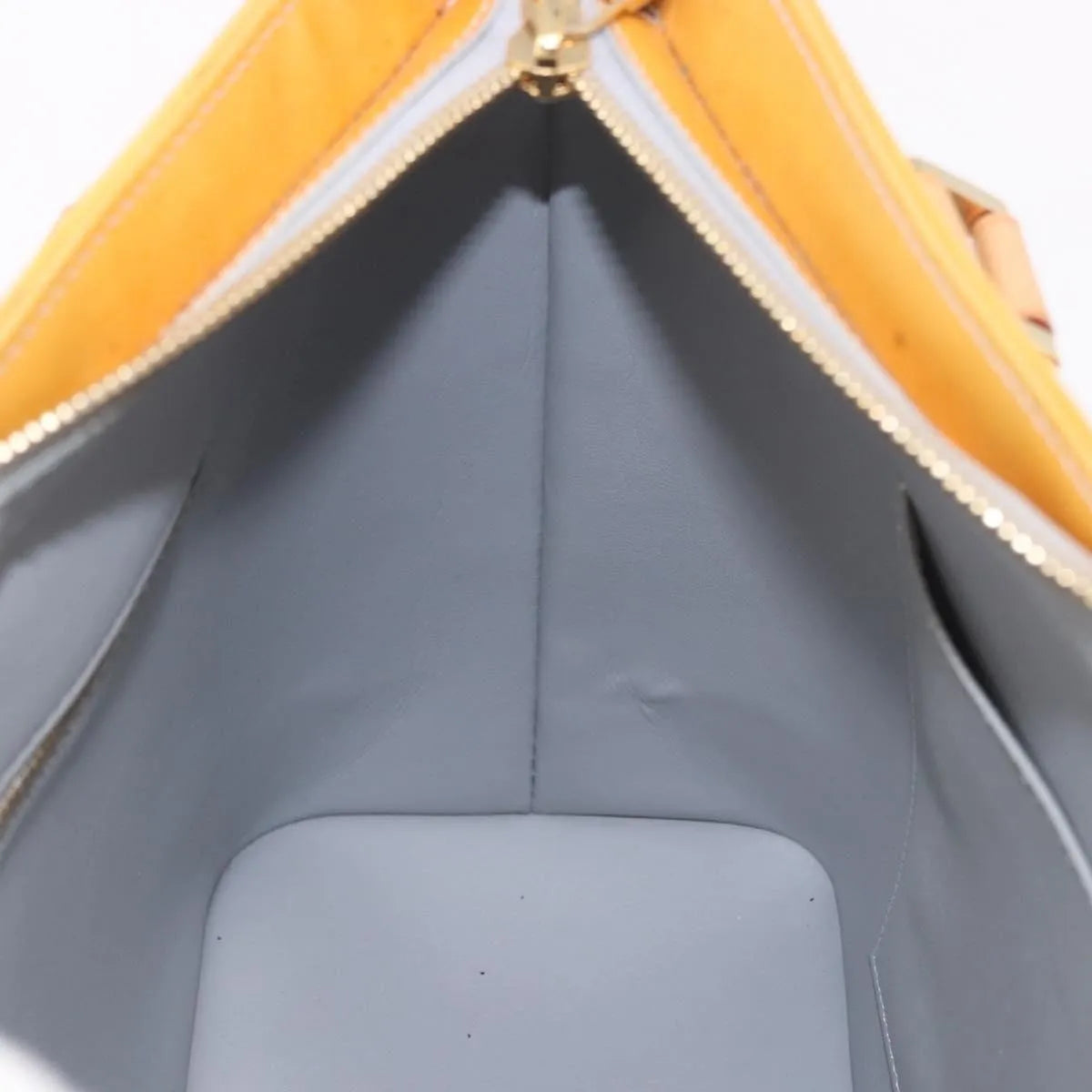 Louis Vuitton Houston Monogram Vernis Yellow Patent_Leather Handbag (Pre-Owned)