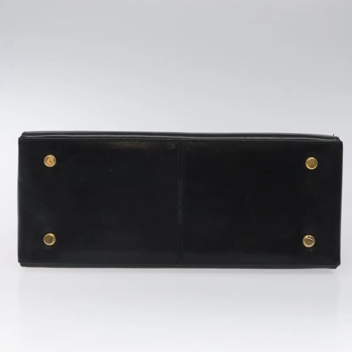 Salvatore Ferragamo Convertible Top Handle Leather Black Leather Handbag (Pre-Owned)