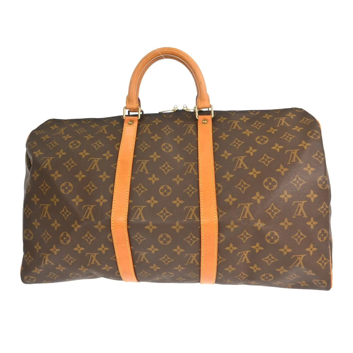 Louis Vuitton Keepall Bag Monogram Canvas Brown Canvas Travel Bag Bag (Pre-Owned)