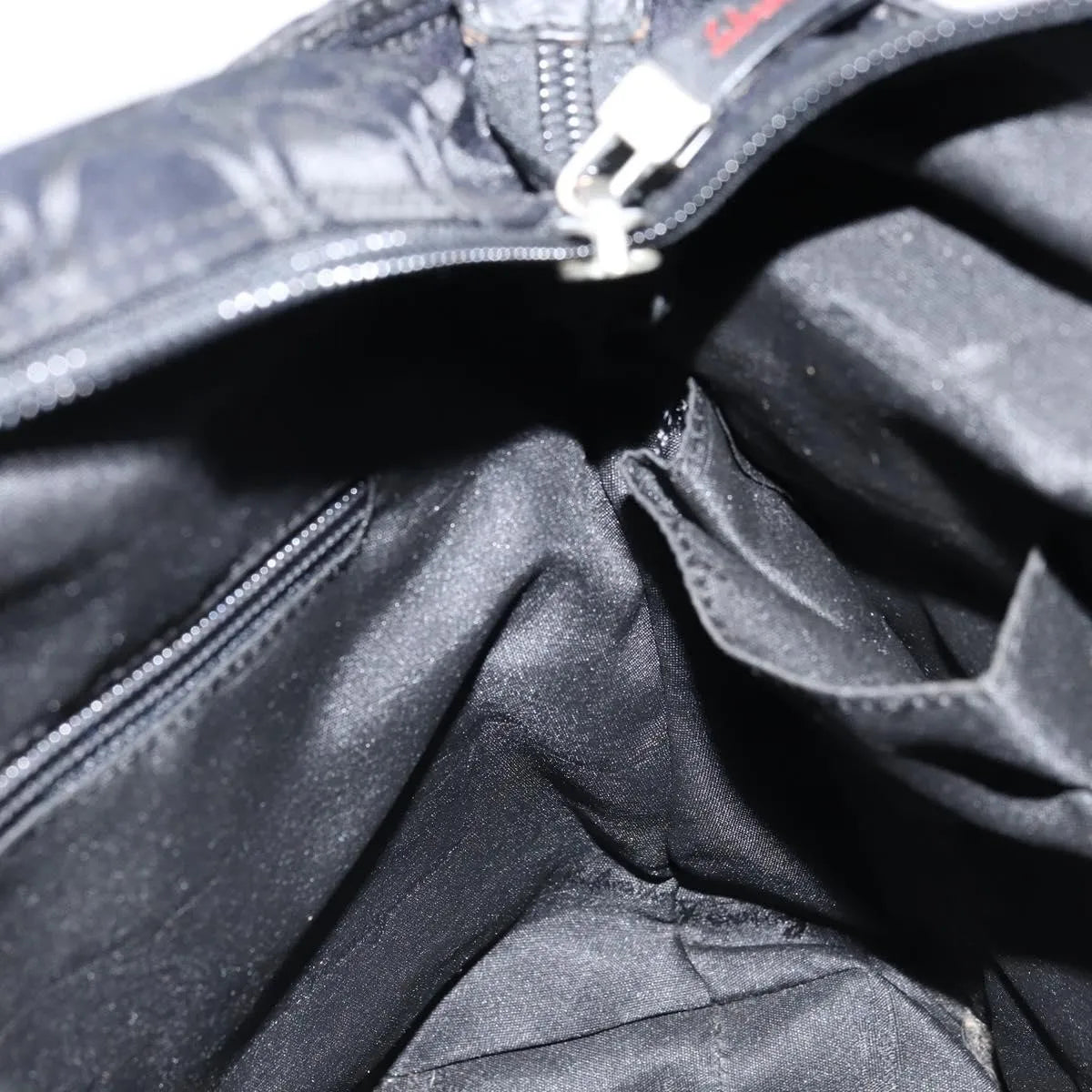 Salvatore Ferragamo Gancini Tote Gancini Canvas Black Nylon Tote Bag Bag (Pre-Owned)
