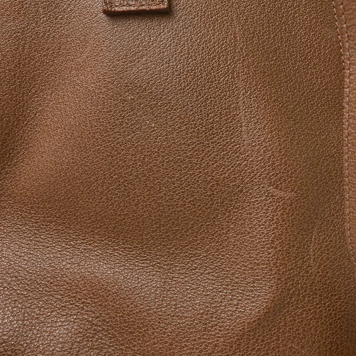 Gucci Vintage Bamboo Suede Brown Suede Backpack Bag (Pre-Owned)