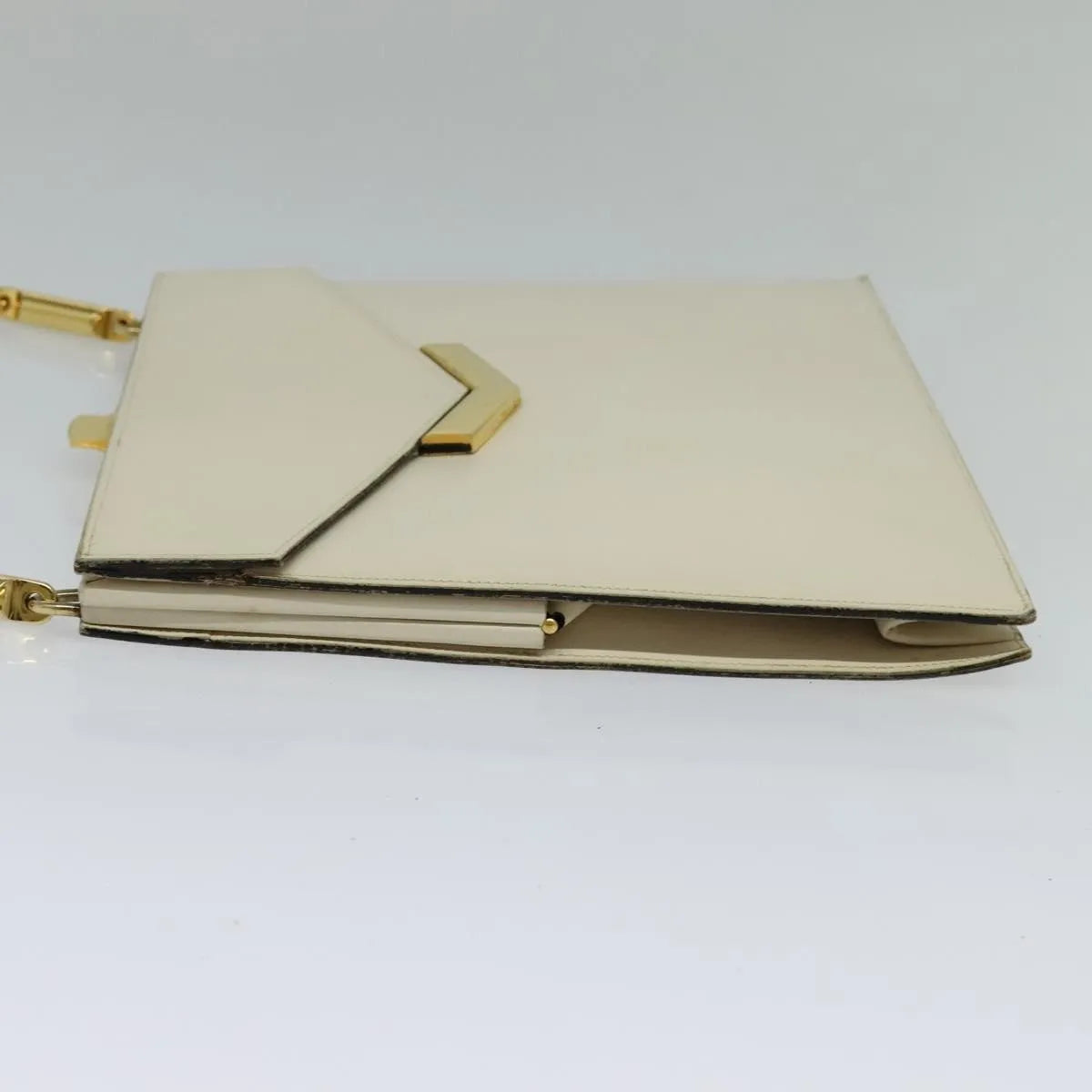 Christian Dior Vintage Leather Beige Leather Shoulder Bag Bag (Pre-Owned)