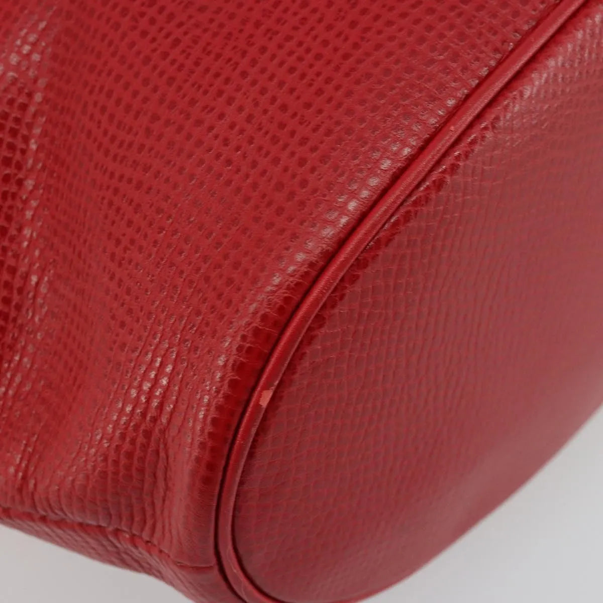 Christian Dior Vintage Tote Leather Red Leather Tote Bag Bag (Pre-Owned)