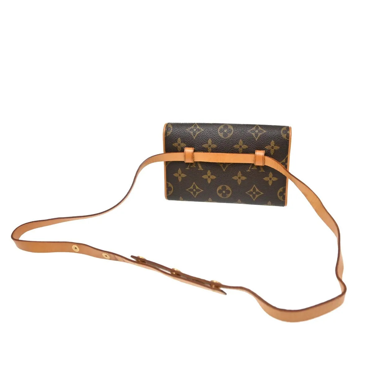 Louis Vuitton Florentine Waist Monogram Canvas Brown Canvas Clutche & Pouche Bag (Pre-Owned)