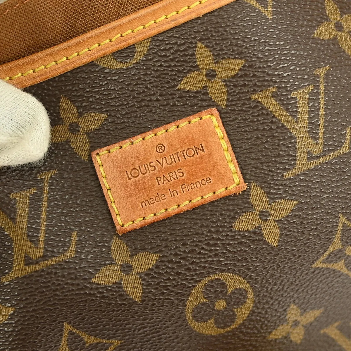 Louis Vuitton Saumur Handbag Monogram Canvas Brown Canvas Shoulder Bag Bag (Pre-Owned)