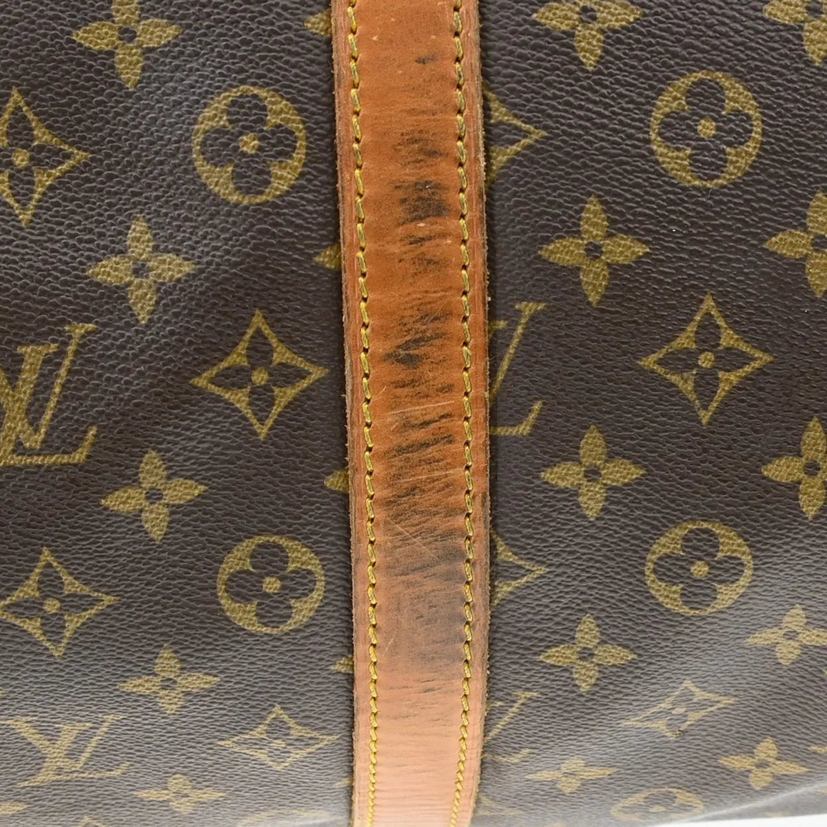 Louis Vuitton Keepall Monogram Canvas Brown Canvas Travel Bag Bag (Pre-Owned)