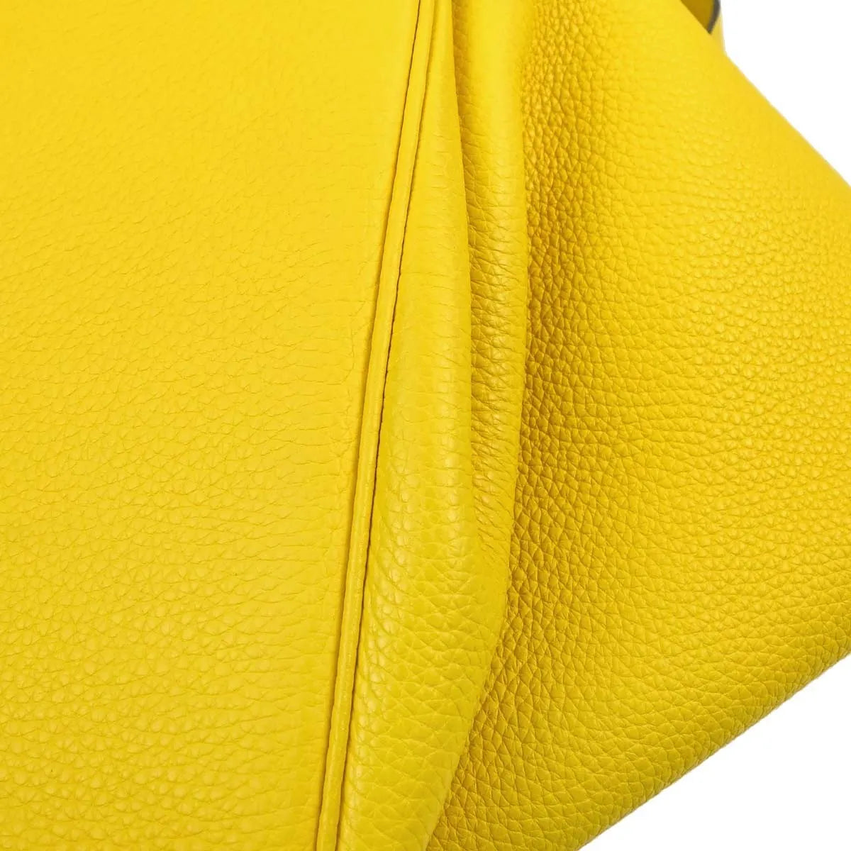 Hermes Picotin Lock Clemence Yellow Leather Handbag (Pre-Owned)