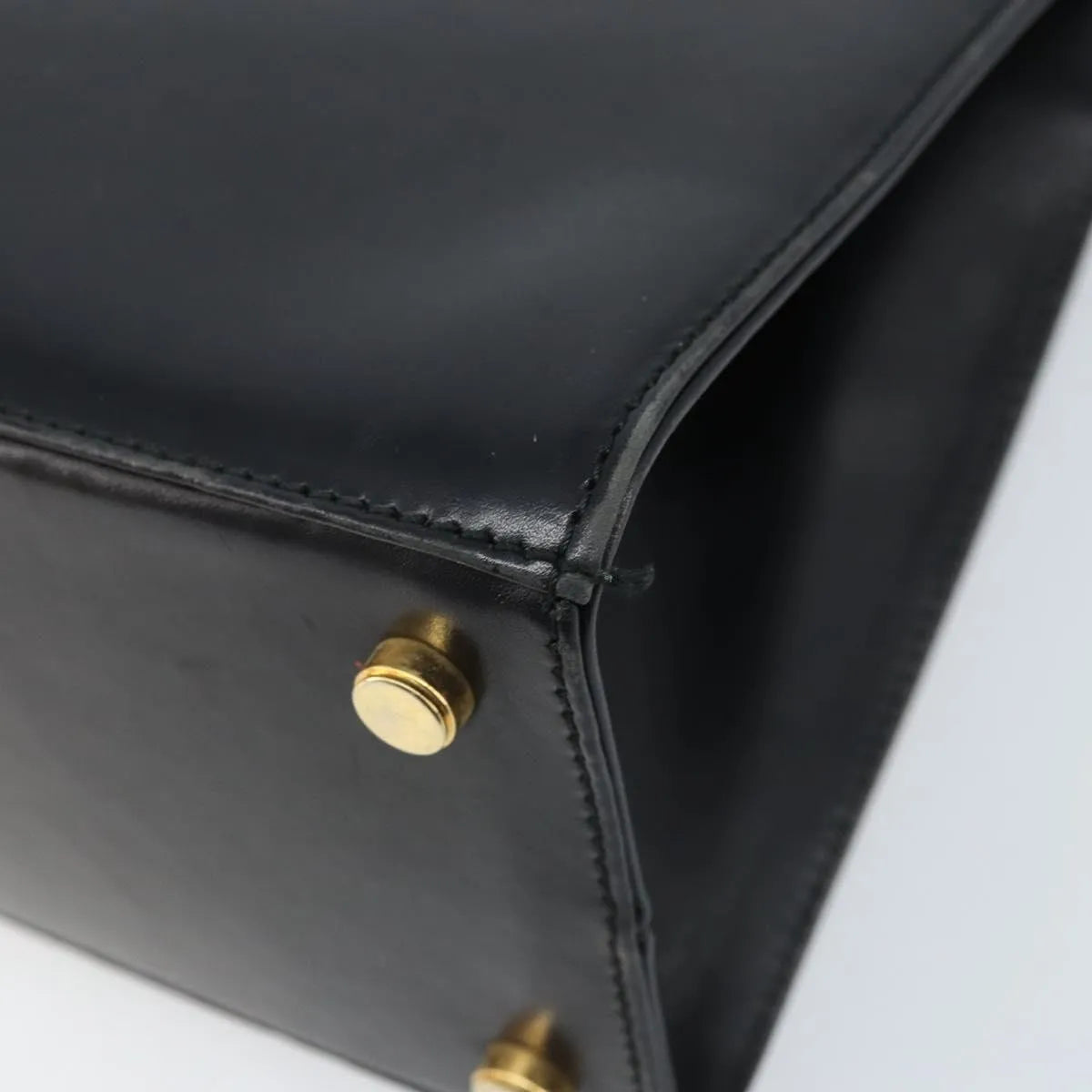Salvatore Ferragamo Convertible Vara Bow Tote Leather Black Leather Handbag (Pre-Owned)