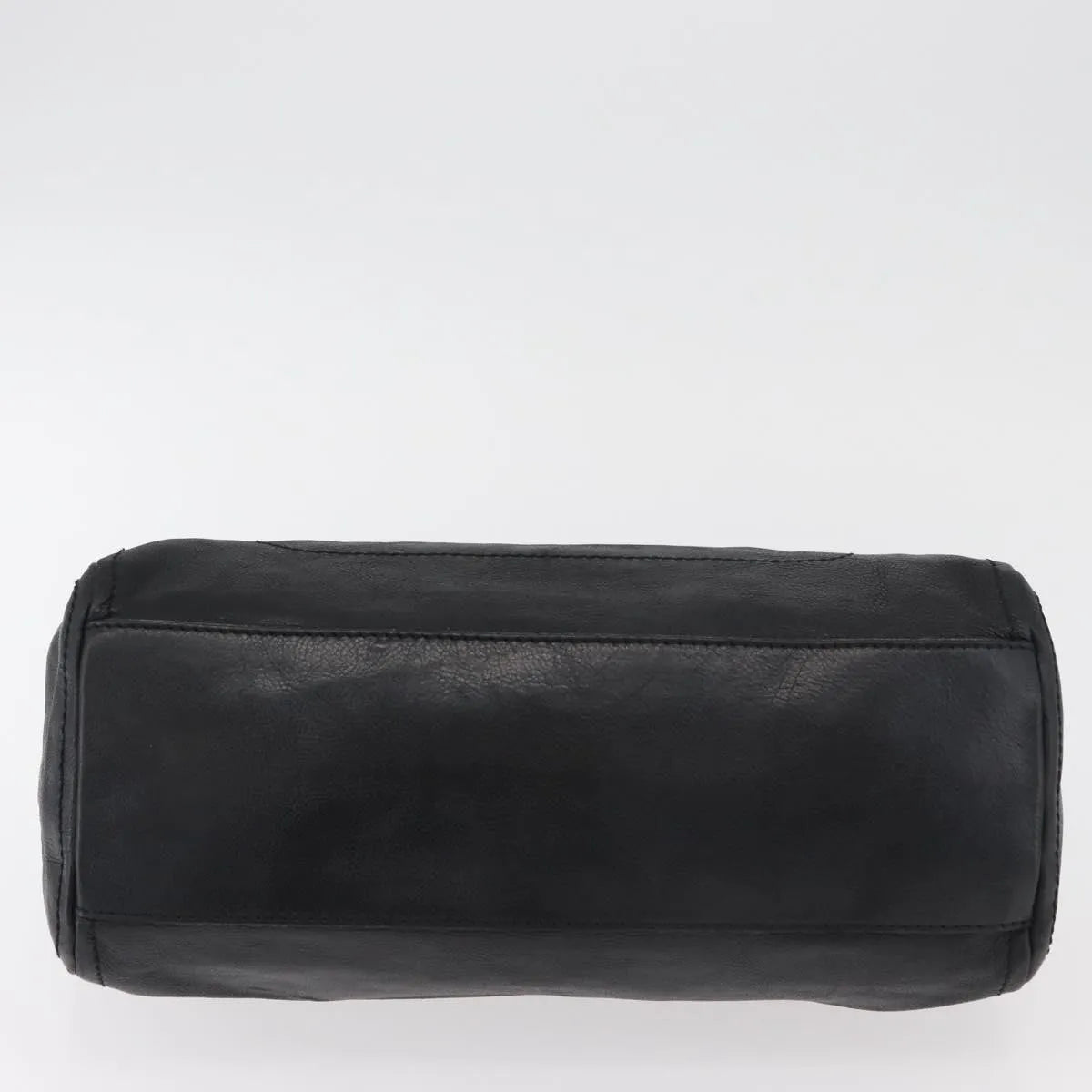 Celine Vintage Leather Black Leather Handbag (Pre-Owned)