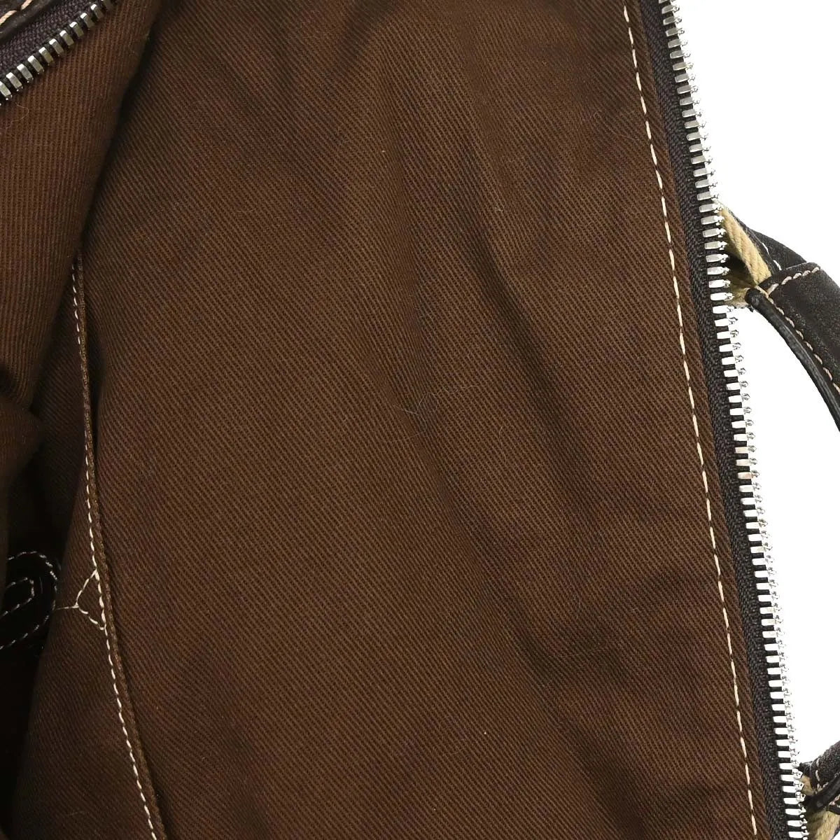 Loewe Anagram Bag Leather Brown Leather Handbag (Pre-Owned)