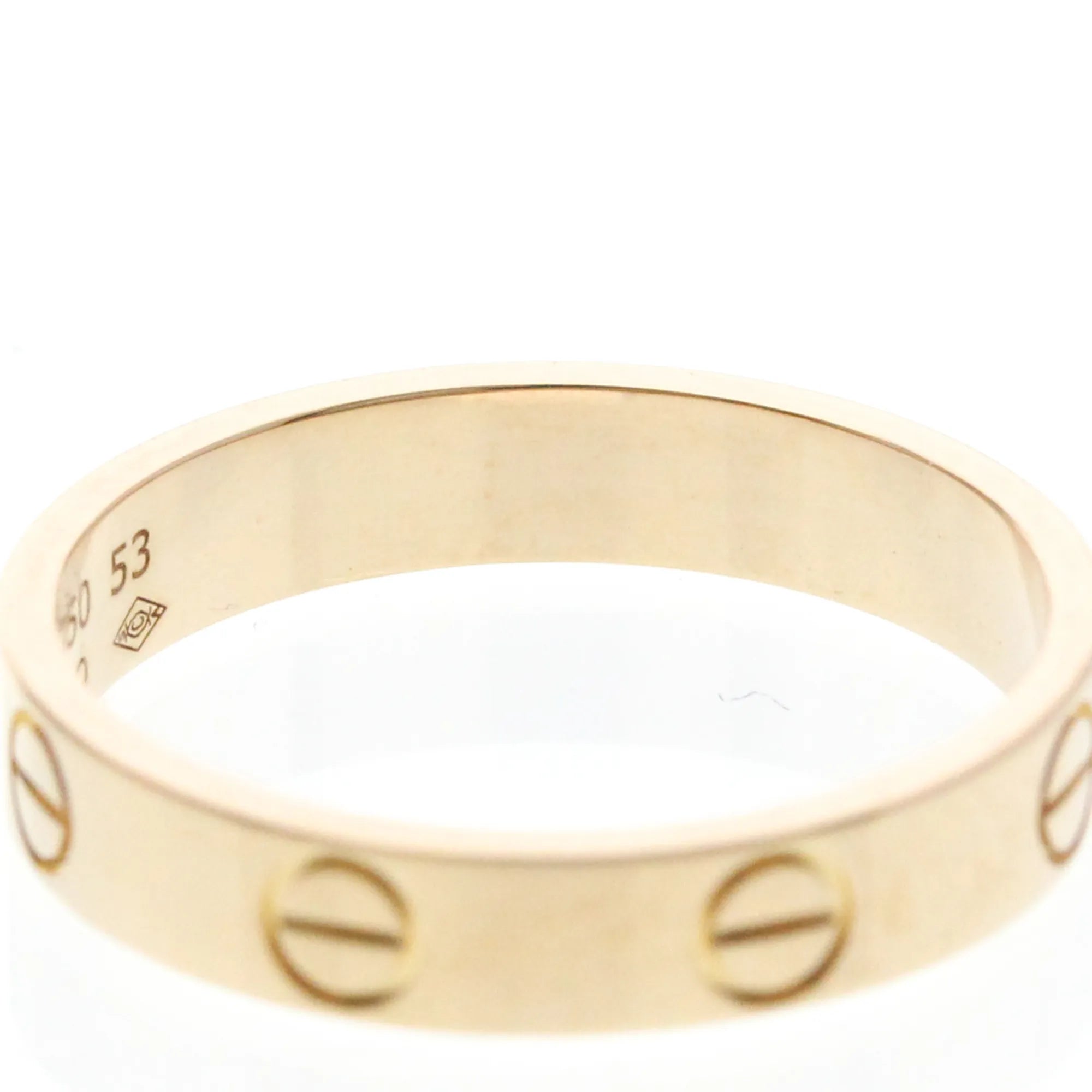 Cartier Love Wedding Band 18K Rose Gold Gold Pink_Gold Ring Jewelry (Pre-Owned)