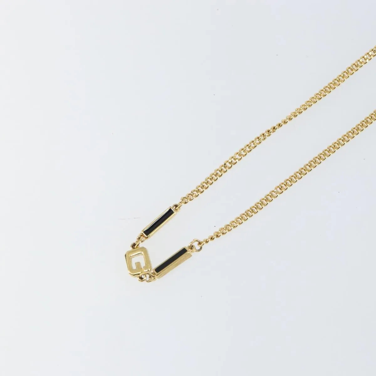 Givenchy Logo G Metal Gold Metal Necklace Jewelry (Pre-Owned)