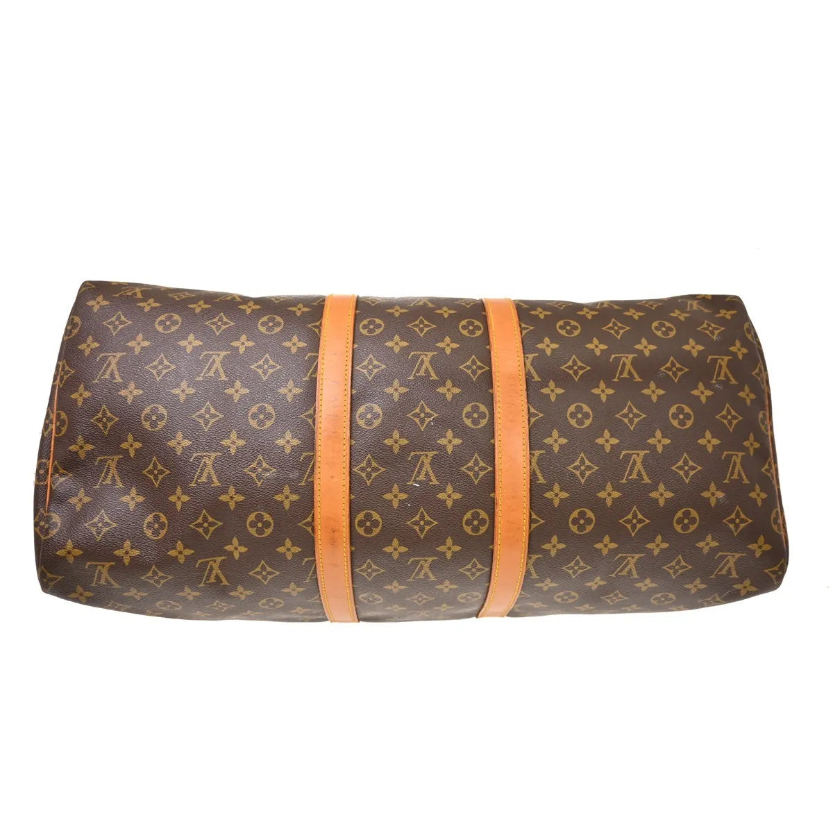 Louis Vuitton Keepall Canvas Brown Canvas Travel Bag Bag (Pre-Owned)