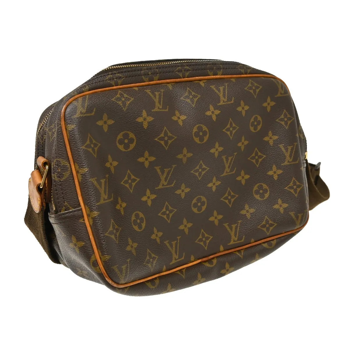 Louis Vuitton Reporter Monogram Brown Canvas Shoulder Bag Bag (Pre-Owned)