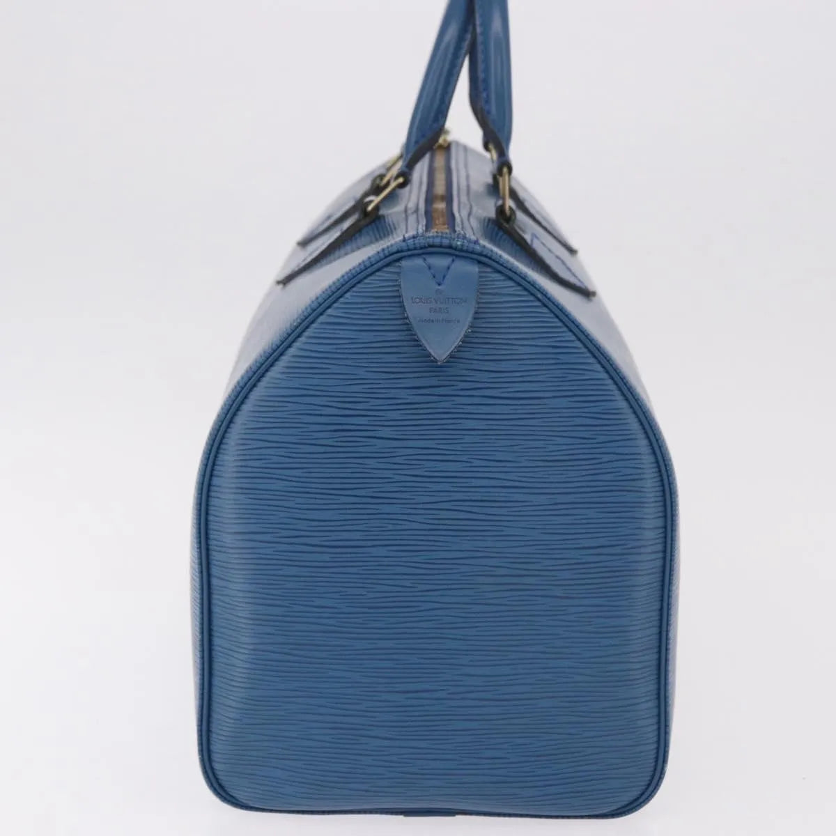 Louis Vuitton Speedy Epi Leather Blue Leather Handbag (Pre-Owned)