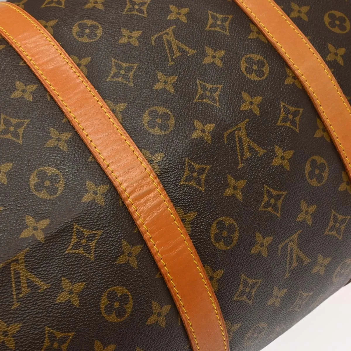 Louis Vuitton Keepall Monogram Canvas Brown Canvas Travel Bag Bag (Pre-Owned)