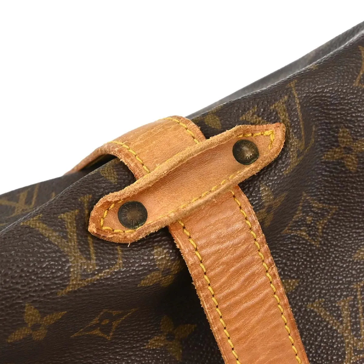 Louis Vuitton Saumur Monogram Canvas Brown Canvas Shoulder Bag Bag (Pre-Owned)