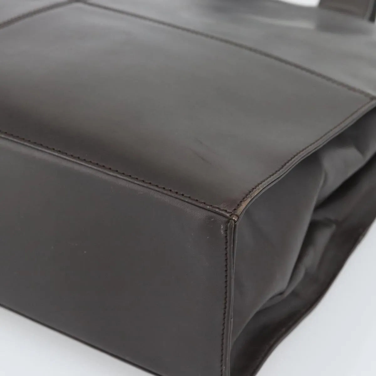 Salvatore Ferragamo Vintage Leather Brown Leather Tote Bag Bag (Pre-Owned)