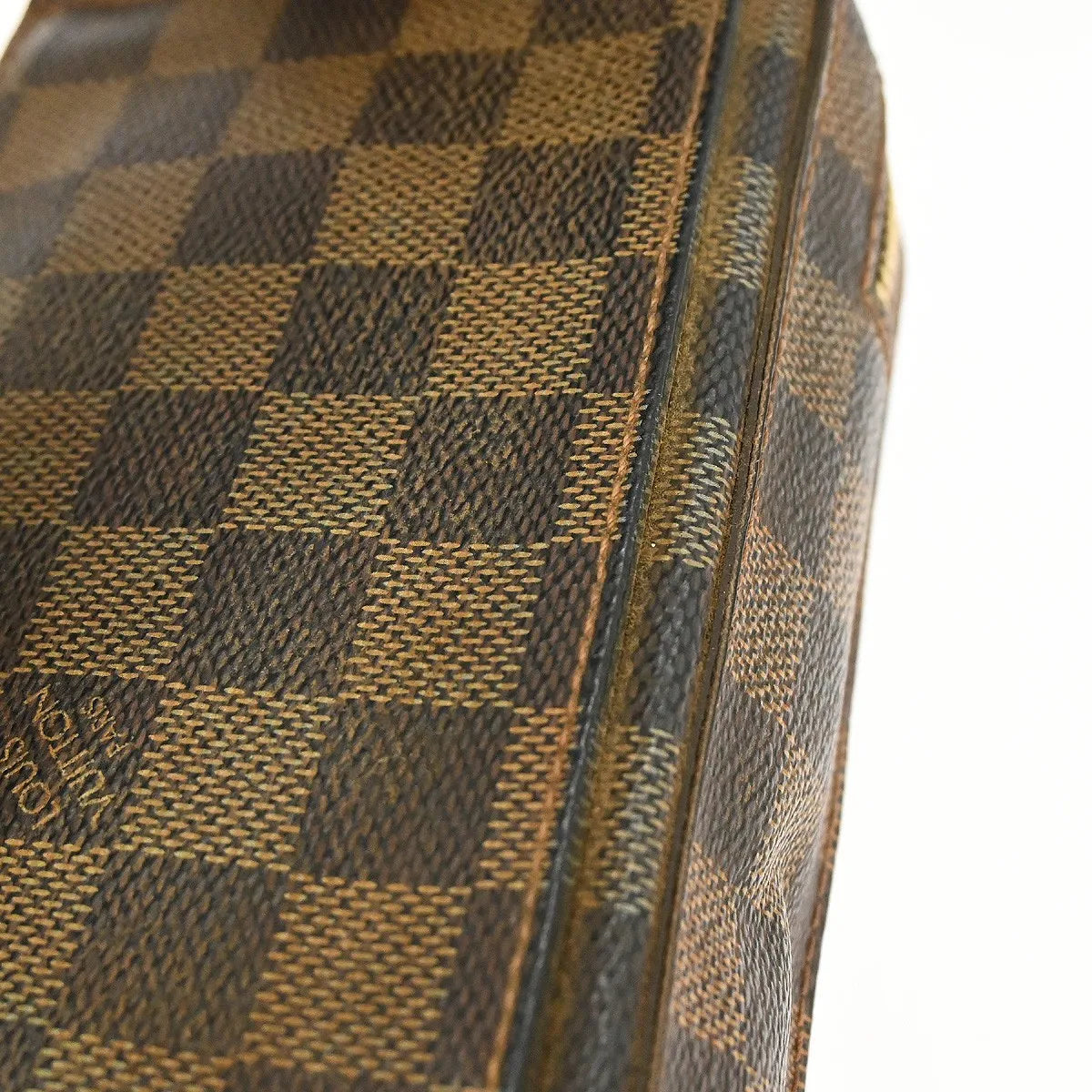 Louis Vuitton Geronimos Waist Damier Brown Canvas Shoulder Bag Bag (Pre-Owned)