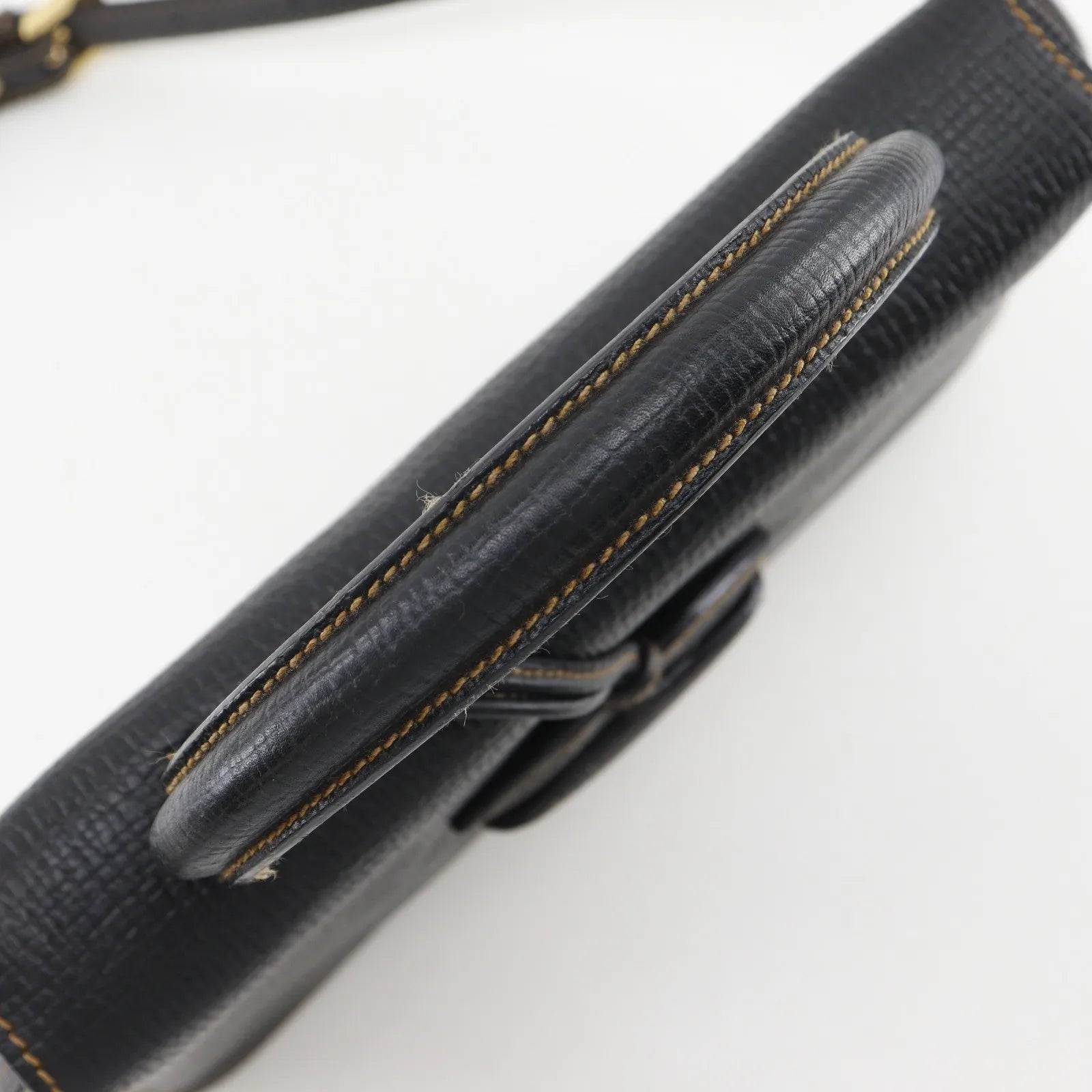 Loewe Barcelona Leather Black Leather Handbag (Pre-Owned)