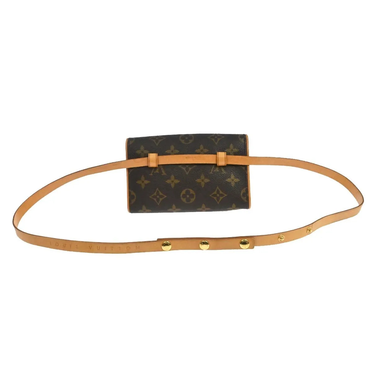 Louis Vuitton Florentine Pochette Monogram Canvas Brown Canvas Clutche & Pouche Bag (Pre-Owned)