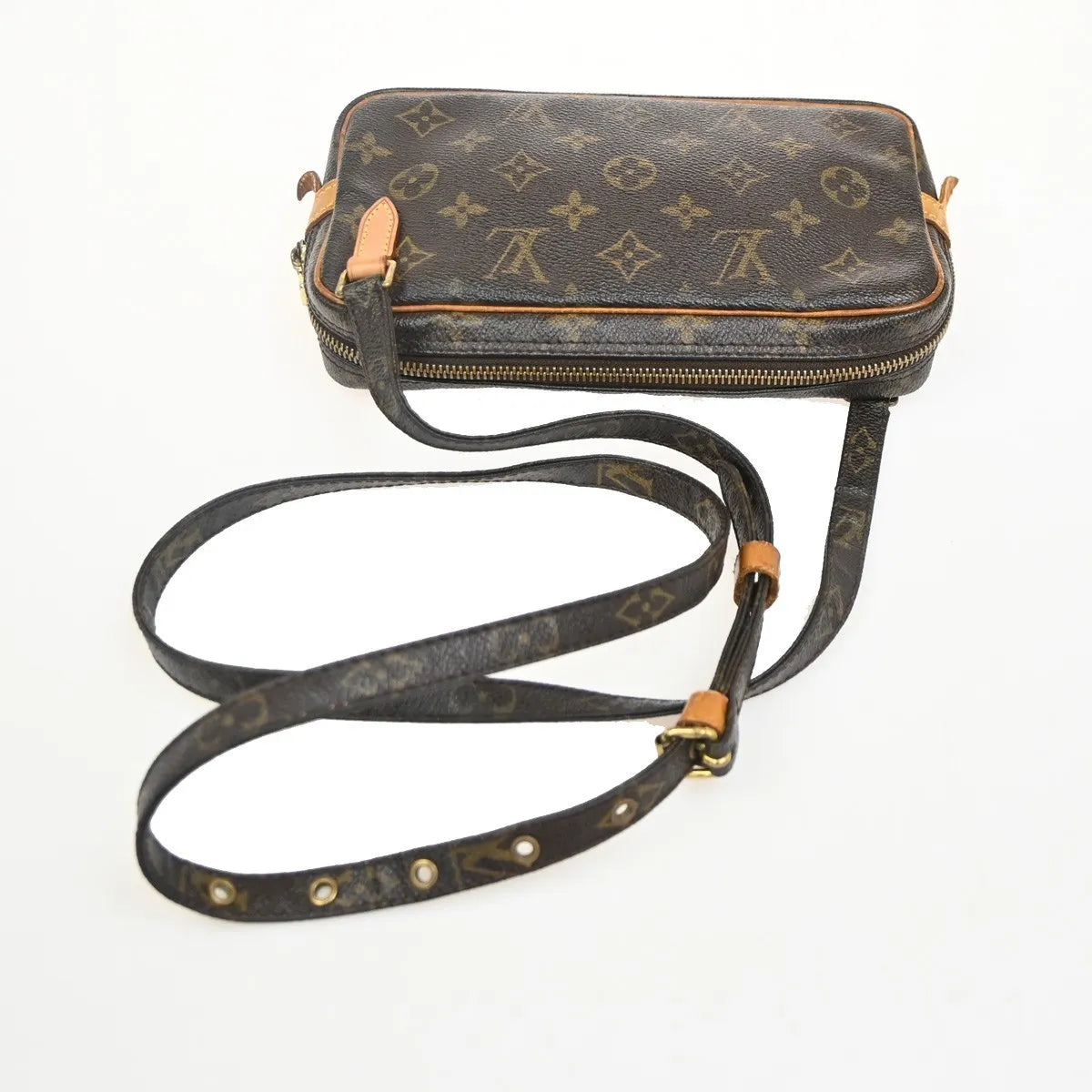 Louis Vuitton Pochette Marly Bandouliere Monogram Canvas Brown Canvas Shoulder Bag Bag (Pre-Owned)