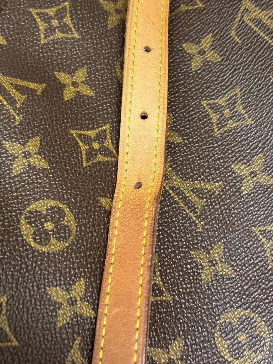 Louis Vuitton Musette Tango Monogram Canvas Brown Leather Shoulder Bag Bag (Pre-Owned)