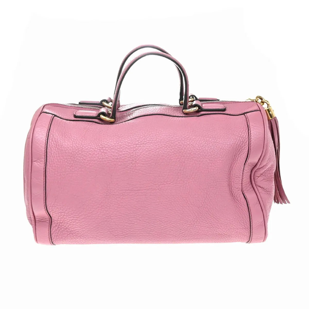 Gucci Soho Boston Leather Pink Leather Handbag (Pre-Owned)