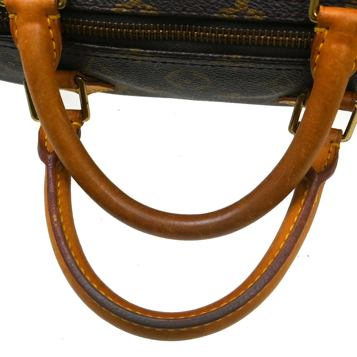 Louis Vuitton Speedy Handbag Monogram Canvas Brown Canvas Handbag (Pre-Owned)