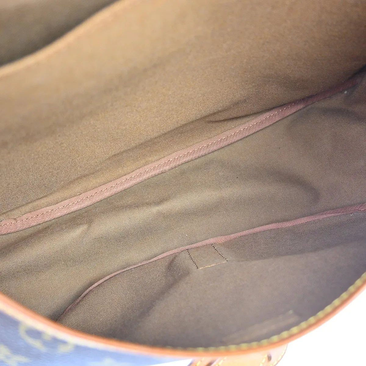 Louis Vuitton Saumur Monogram Brown Canvas Shoulder Bag Bag (Pre-Owned)