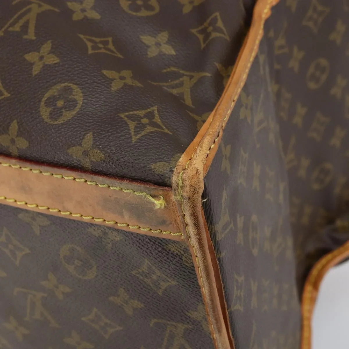 Louis Vuitton Dog Carrier Monogram Canvas Brown Canvas Travel Bag Bag (Pre-Owned)