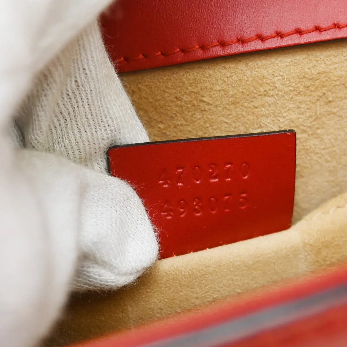 Gucci Sylvie Leather Red Leather Shoulder Bag Bag (Pre-Owned)
